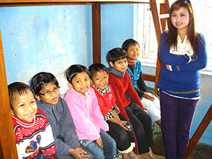 Dipa and six orphan girls